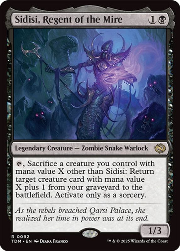 Sidisi, Regent of the Mire